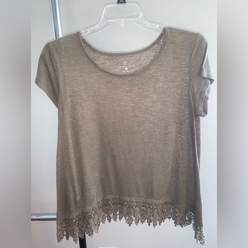Lace Hem Women's Top | XL | NY & Co.